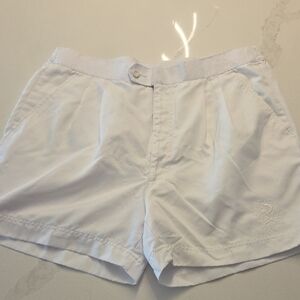 Men's Athletic White Performance Shorts